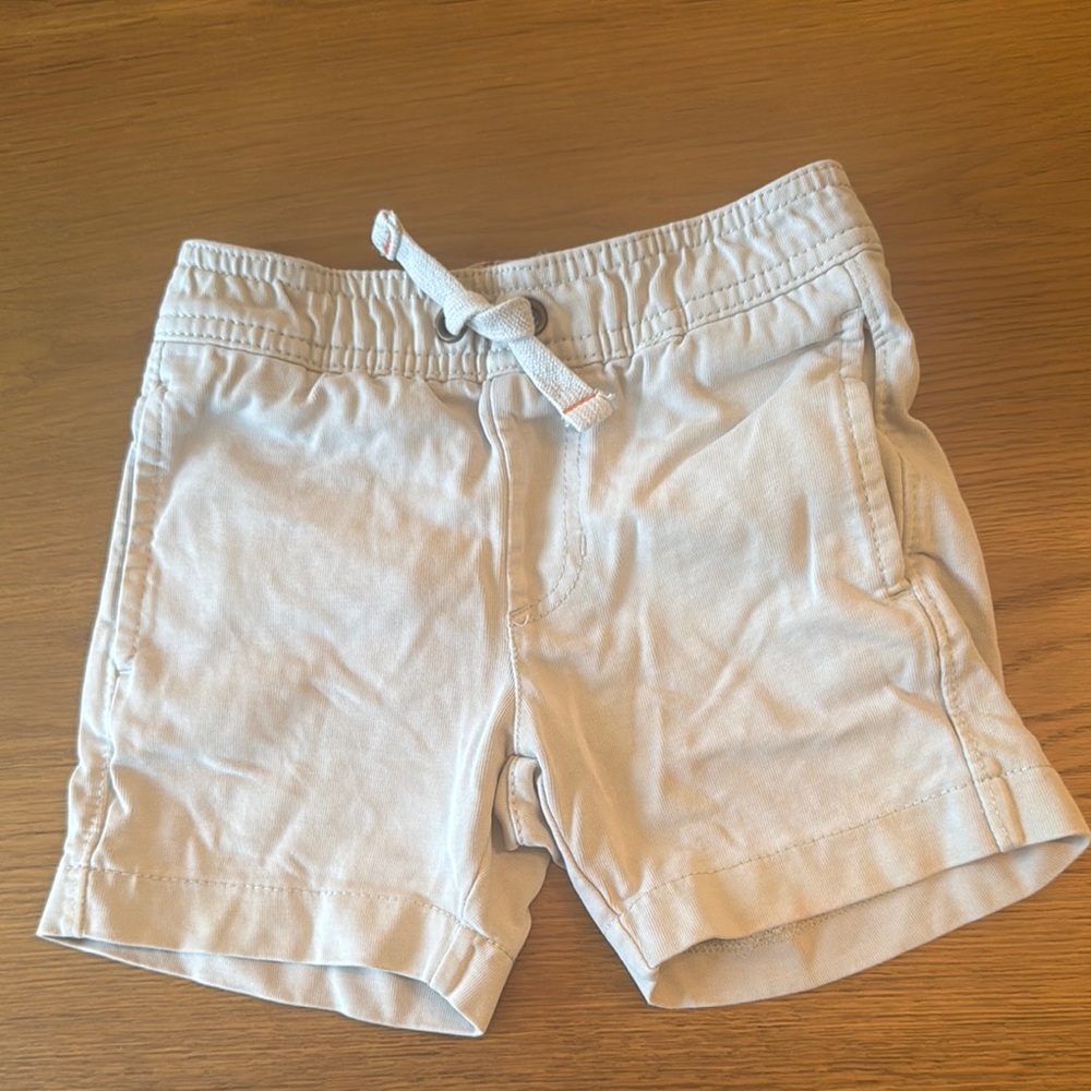 Light Beige Casual Shorts